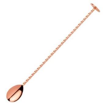 Twisted Bar Spoon With Copper Plating