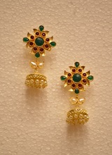 Kesari Exports Earrings women, Color : Golden