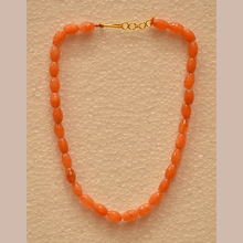 orange beads mala