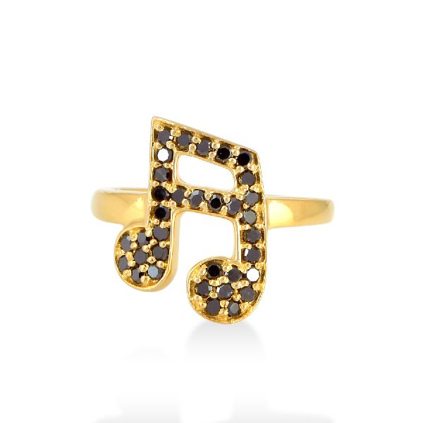 designer gold midi ring