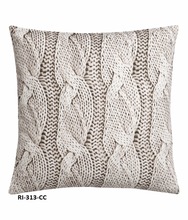 Hand Knitted Cotton Cushion Cover, Size : 50 x 50 cms