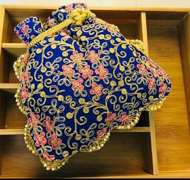  Raw Silk Designer Potli Bags