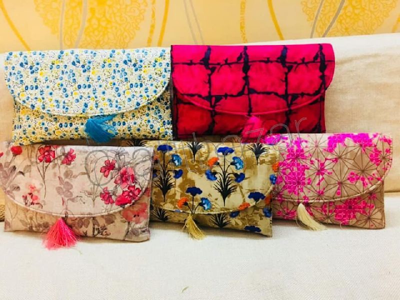 Embroided Fabric Clutches