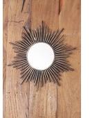 Round Mirror Iron Frame Antique Finish, Size : 25