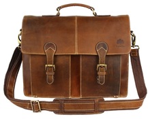 Rustic Town Genuine Leather Vintage Crossbody Messenger Satchel Bag