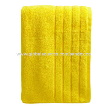 Bleached bath towel, Size : 70x140cm