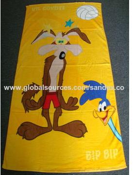 Children beach towel, Size : 70cm*140cm, 80x160c, 90x180cm