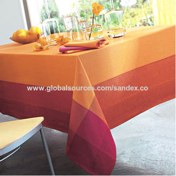 100% cotton Large tablecloth, Size : 60x120, 70x108, 90x108cm