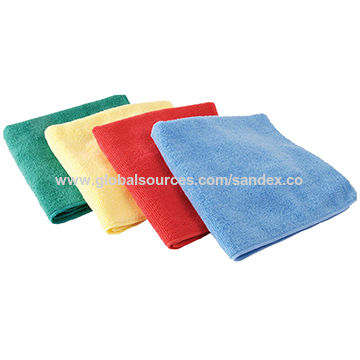 80% polyester Microfiber cleaning towel sets