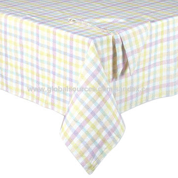 100% cotton Tablecloth green, made, Size : 60x120, 70x108, 90x108cm