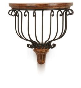 SAJJA Wooden Wall Bracket, Color : Brown