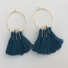 Gold Plated Handmade Beautiful Tassel Earrings, Occasion : Anniversary, Engagement, Gift, Party, Wedding