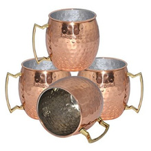 Solid copper Moscow Mule Copper Mug Hammered