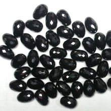 black spinel gemstone briolettes