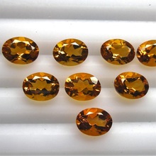 calibrated faceted citrine loose gemstone