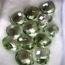 drop shape green amethyst gemstone briolettes