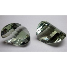 MNM green amethyst twisted beads