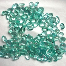Loose green apatite gemstone, Gemstone Size : 6mm