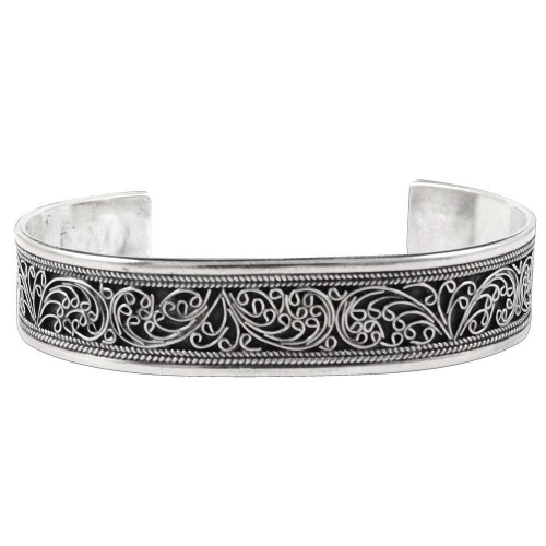 Awesome !! Oxidized 925 Sterling Silver Bangle