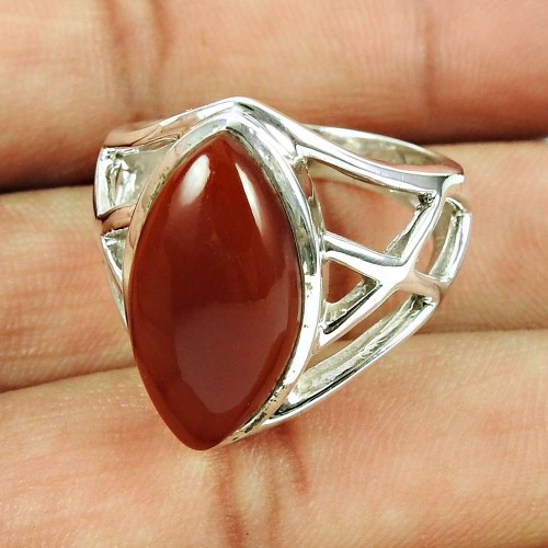 Fabulous! Rhodochrosite 925 Sterling Silver Ring, Color : Pink