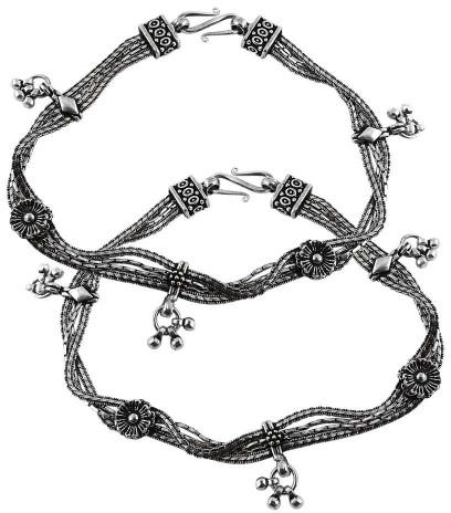 Indian Fashion 925 Sterling Silver Anklets