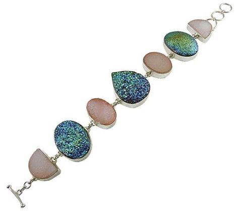 Just Perfect! 925 Silver Druzy Bracelet