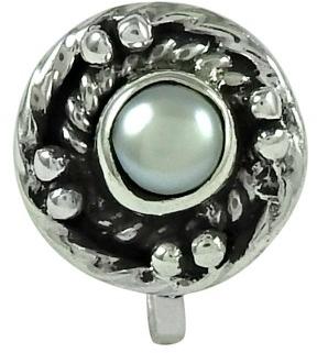 Pretty Pearl 925 Sterling Silver Nose Pin Jewellery