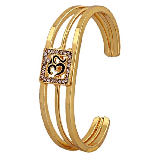Platinum Plated Brass Cuff Bangle, Style : Designer Rudraksha Bracelet