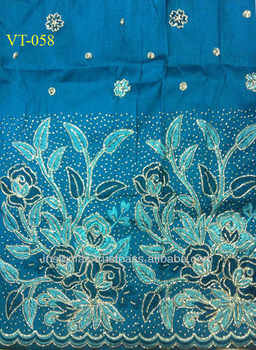 Embroidered George Fabric, Technics : Woven