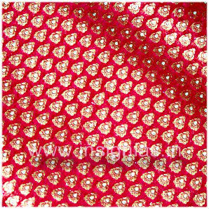 Silkweaver 100% Silk Zari Brocade Fabric, Technics : Woven