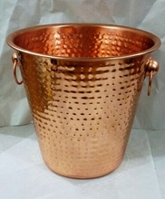 Metal Copper Ice Bucket, Feature : Stocked