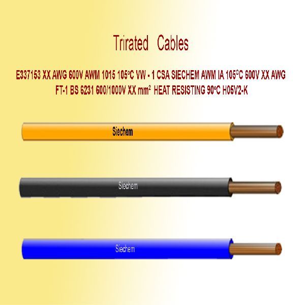 Tri Rated Cable, For Used Control Panels, Switch Gears, Motor Starters Etc.