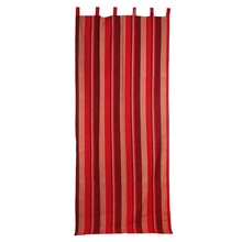 Cotton Stripe Curtains With Loops