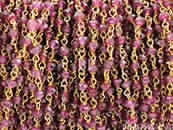 Rhodolite garnet beaded chain