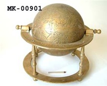Metal Antique Brass Globe