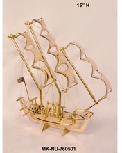 Brass Decorative Ship Model, Style : Nautical