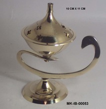 Metal Brass Incense Burner, Size : 10 x 11 cm