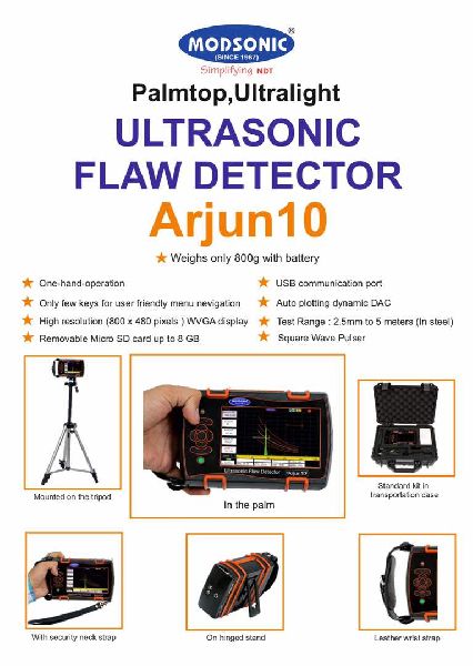 Battery Ultrasonic Flaw Detector, for Industrial, Feature : Accuracy, Proper Working, Sturdy Construction