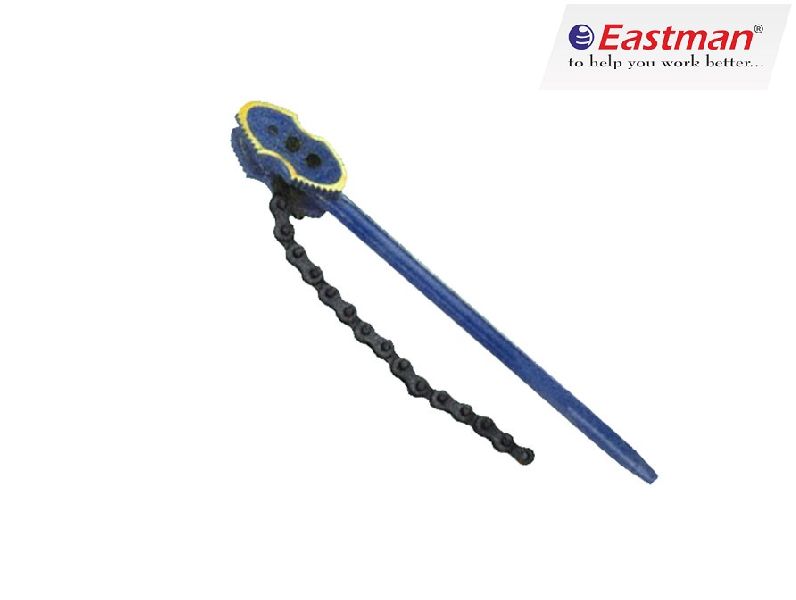 EASTMAN Chain Pipe Wrench, for Maintance repairing, Color : blue