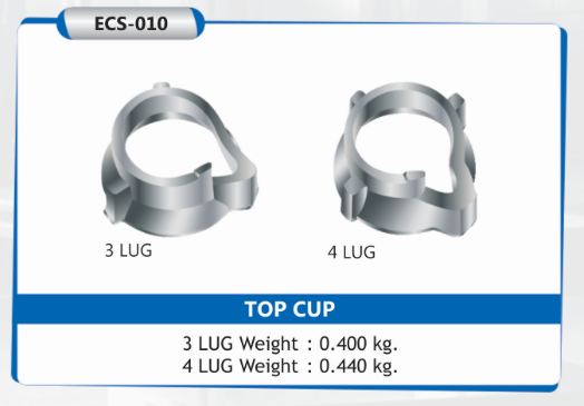 EASTMAN Top Cup, for Maintenance Repairing, Size : 3 Lug, 4 Lug