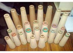 Plain Cotton Brown Yarn Paper Cone, Technics : Dyed, Hand Made