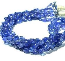 Natural rare blue color tanzanite loose Gemstone bead