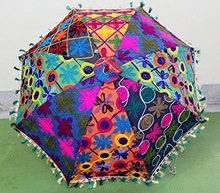 100 % Cotton Uv Protection Umbrella, Size : 23 Inches