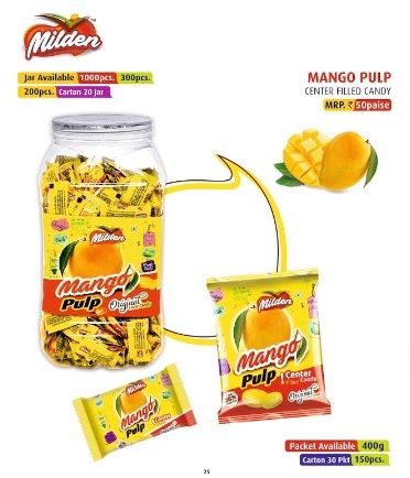 Mango Pulp Center Filled Candy