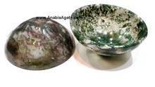Gemstone Moss Agate Bowls