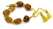 Yellow Avaenturine Agate Tumble Drawstring bracelet