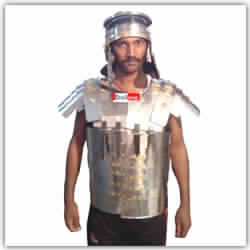 The lorica ROMAN JACKET AND HELMET METAL JACKET WITH LITTLE WO
