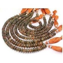 Andalusite Micro Faceted Rondelles Beads