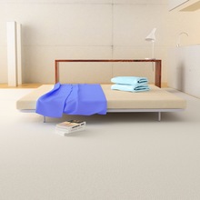 Zen Double Bed Frame with Soft Foam Mattress