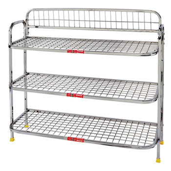 Stainless steel metal shoe rack, Feature : Easy Folding